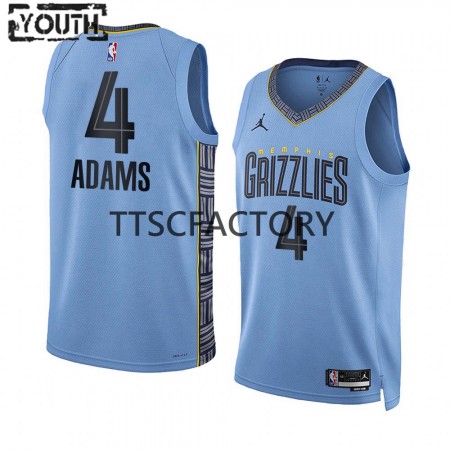 Kinder NBA Memphis Grizzlies Trikot Steven Adams 4 Jordan 2022-23 Statement Edition Blau Swingman